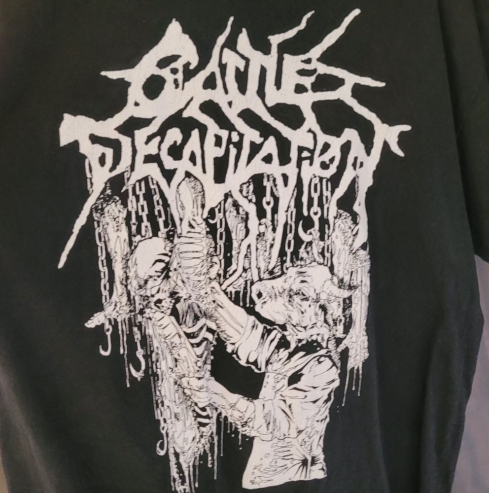 Black Graphic T-Shirt with White Print